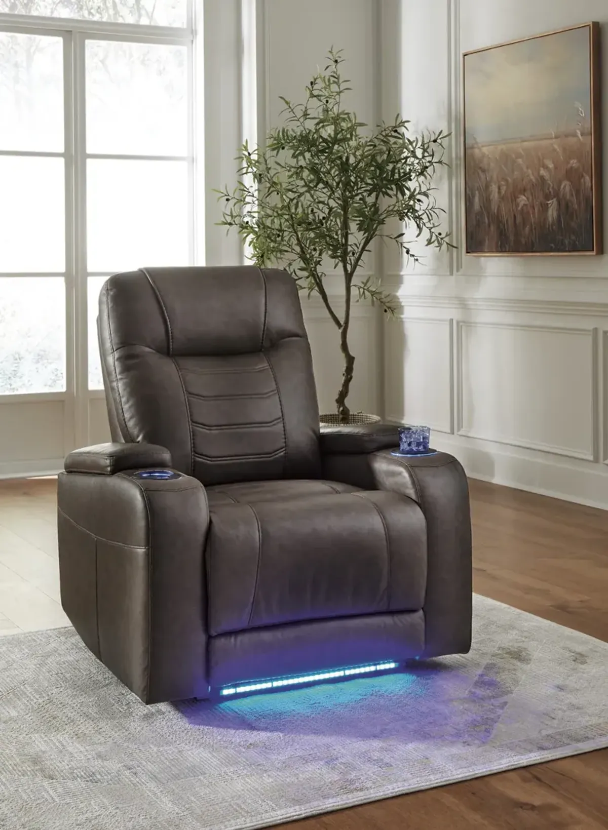 Mayville Power Recliner - Umber