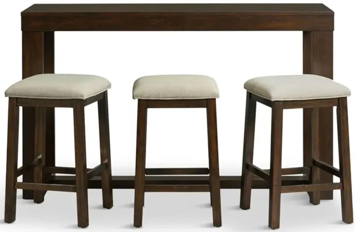 Antonio Sofa Bar Table With 3 Stools