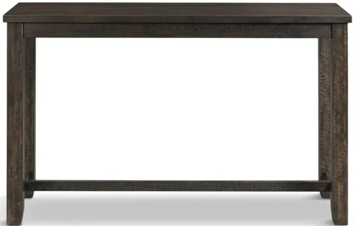 Graham Sofa Bar Table With 3 Stools - Charcoal
