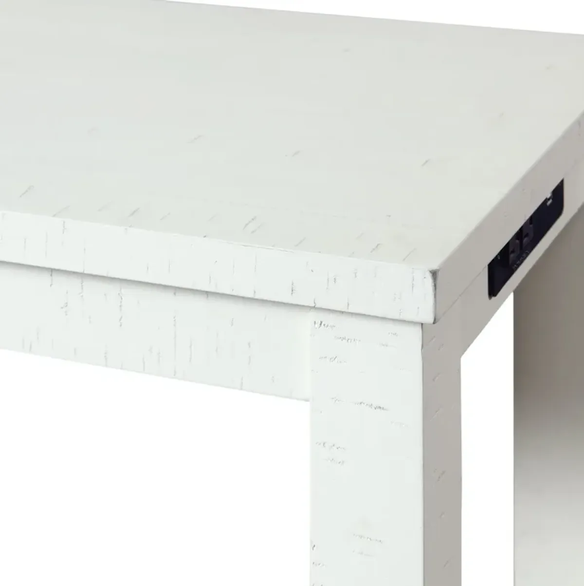 Graham Sofa Bar Table With 3 Stools - White