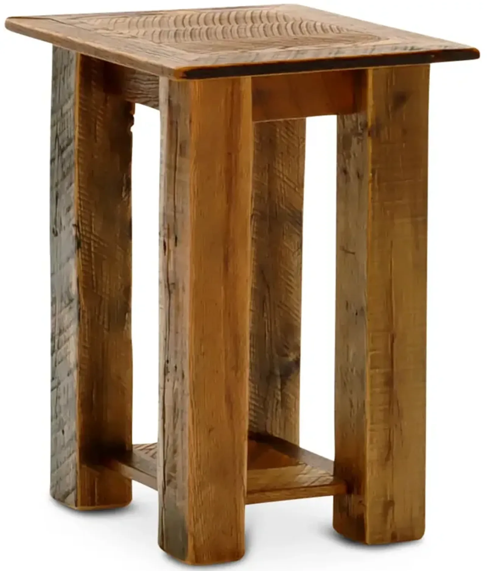 Barnwood Open Nightstand