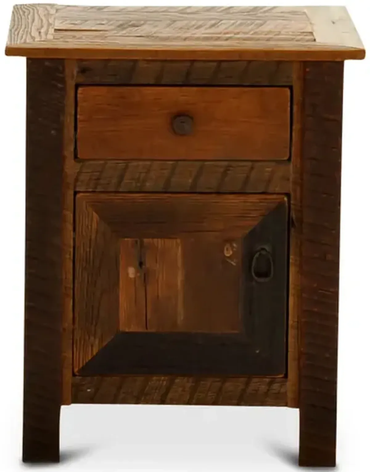 Barnwood Enclosed Nightstand