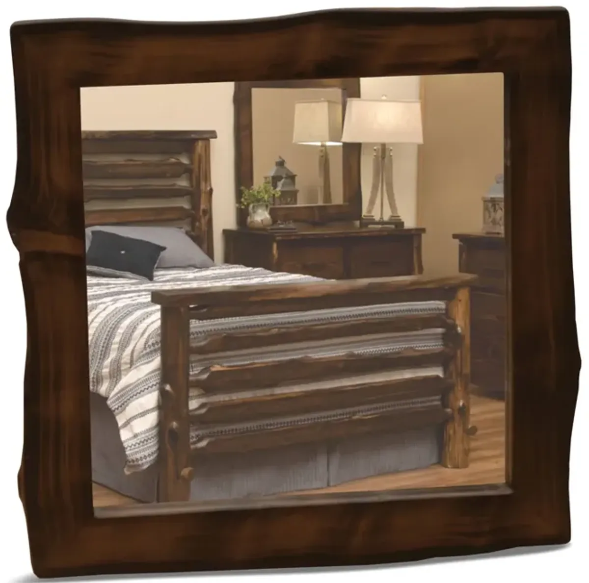 Modern Cedar Mirror