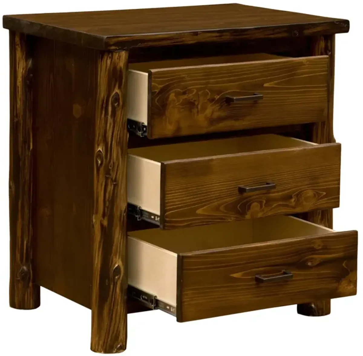 Modern Cedar 3 Drawer Nightstand