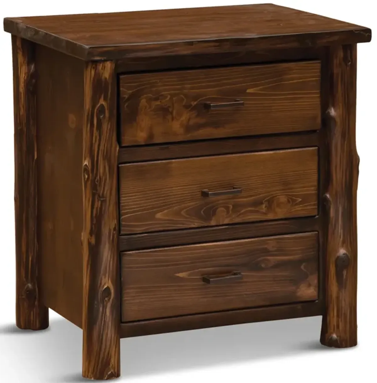 Modern Cedar 3 Drawer Nightstand