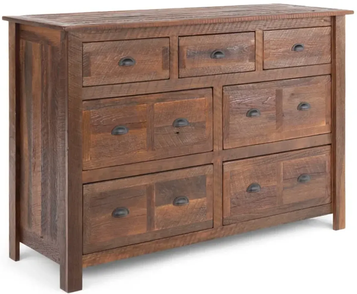 Barnwood 7 Drawer Dresser