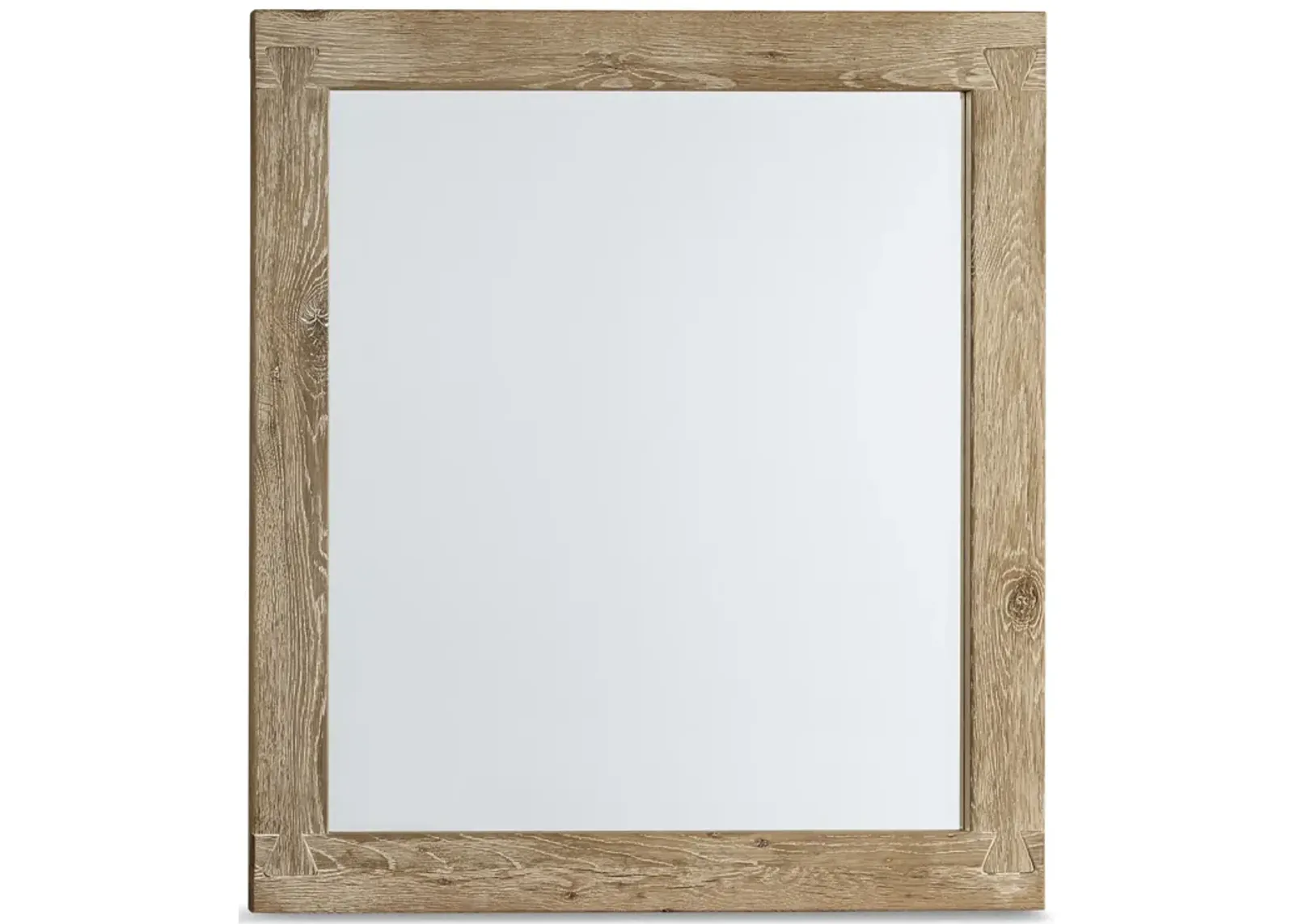 Gable Ridge Mirror - Sun Bleached White