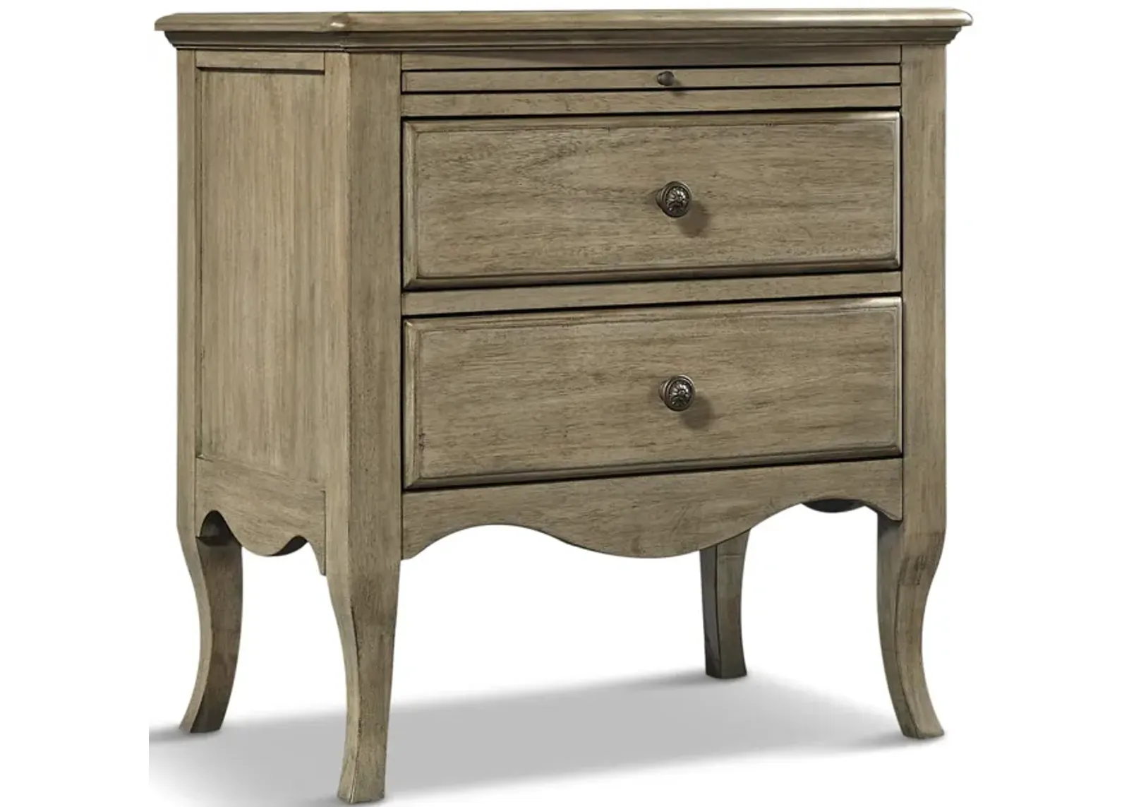 Delilah Mink 2 Drawer Nightstand