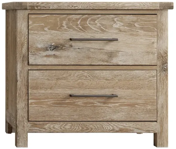 Gable Ridge Nightstand - Sun Bleached White