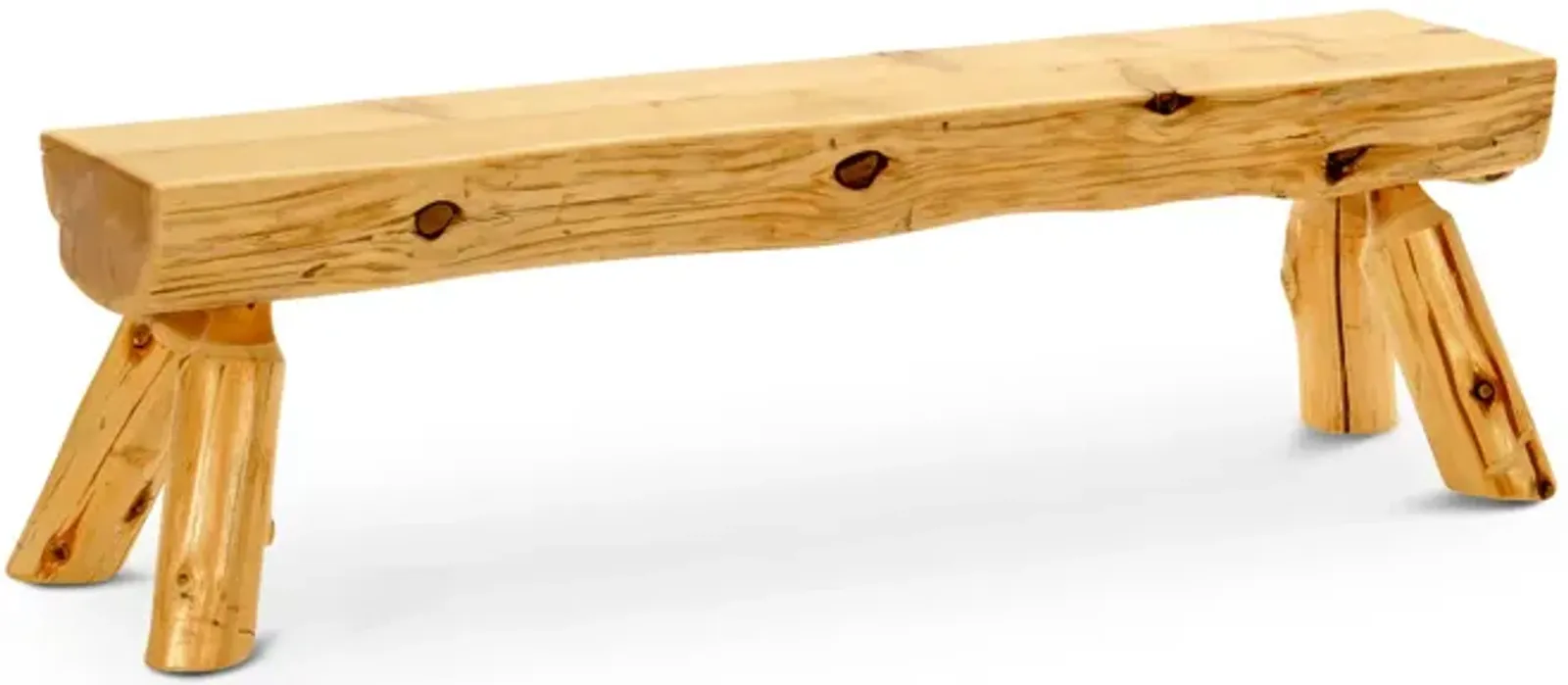 Cedar Log Bench