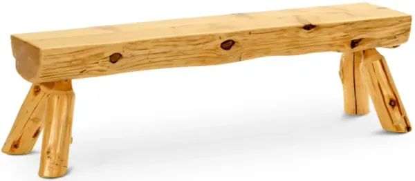 Cedar Log Bench