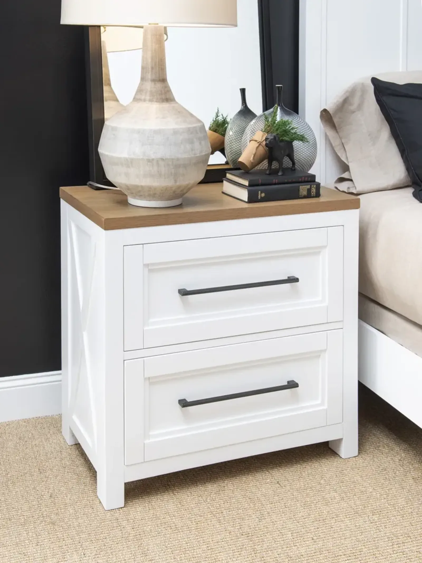 Palmer 2 Drawer Nightstand