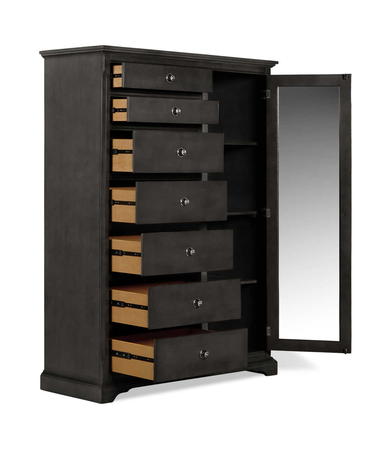 French Quarters Gentleman s Chest Grey Finish