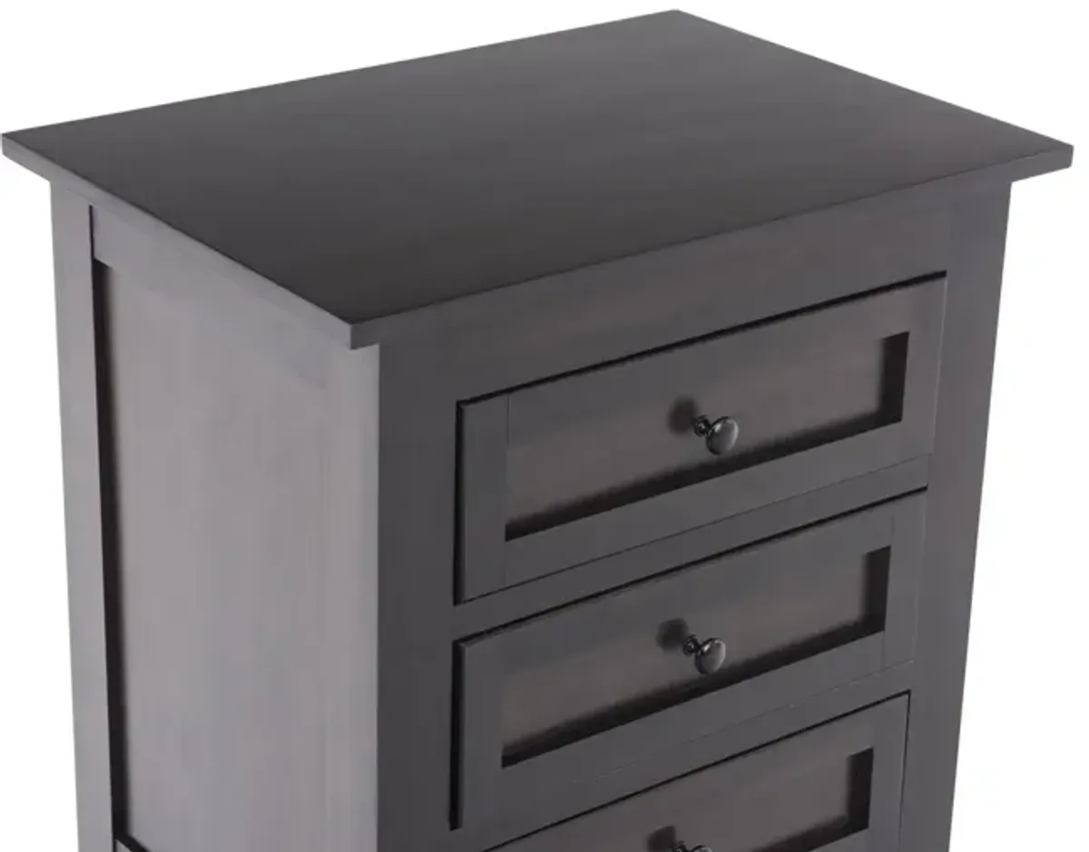 Taylor J 3 Drawer Nightstand