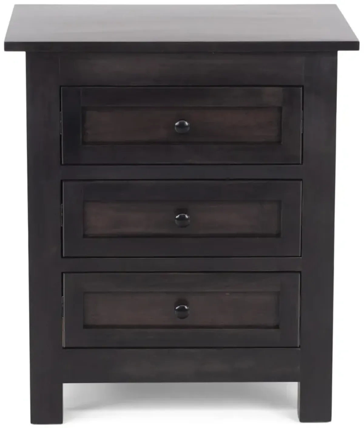 Taylor J 3 Drawer Nightstand