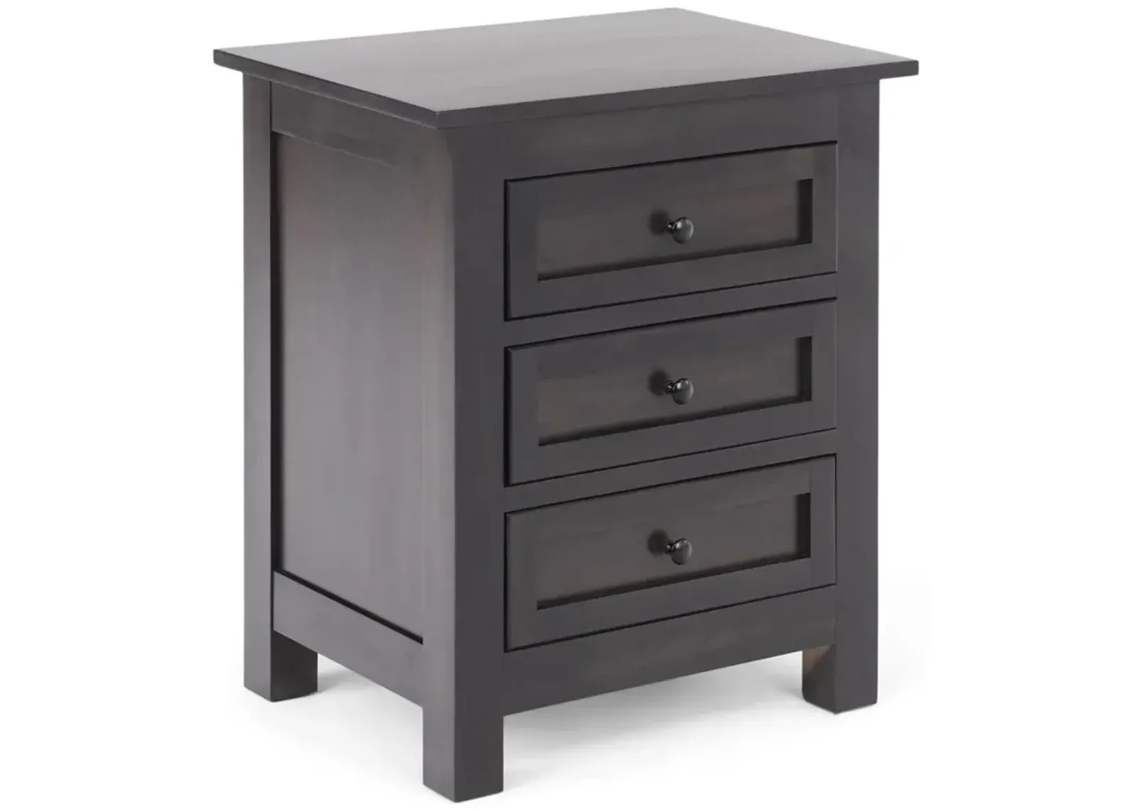 Taylor J 3 Drawer Nightstand