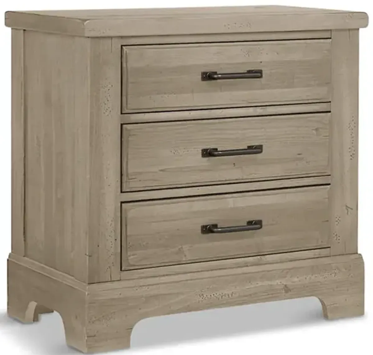 Cool Rustic Nightstand - Clear Maple