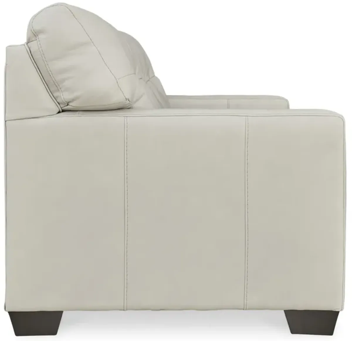 Elsa Leather Full Sleeper Sofa - Coconut