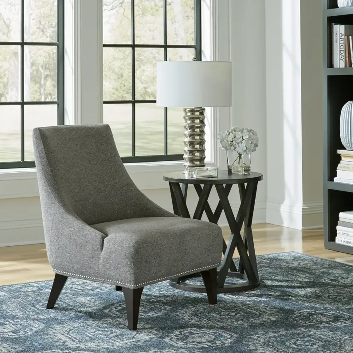 Noah Accent Chair - Charcoal