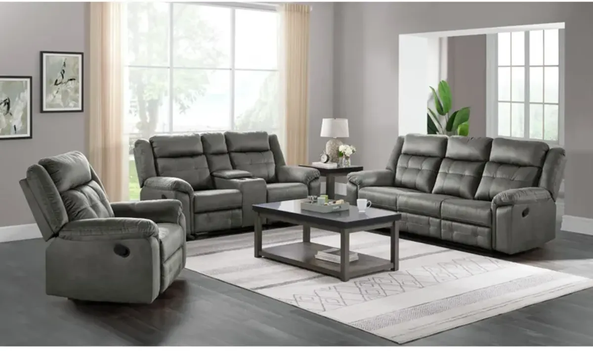 Hector Reclining Sofa - Grey