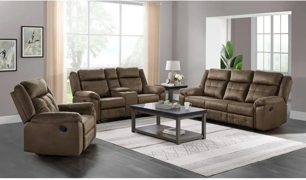 Hector Reclining Sofa - Brown