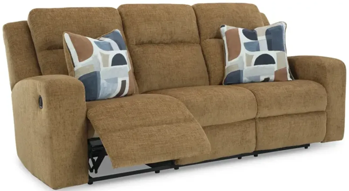 Lindy Reclining Sofa- Honey