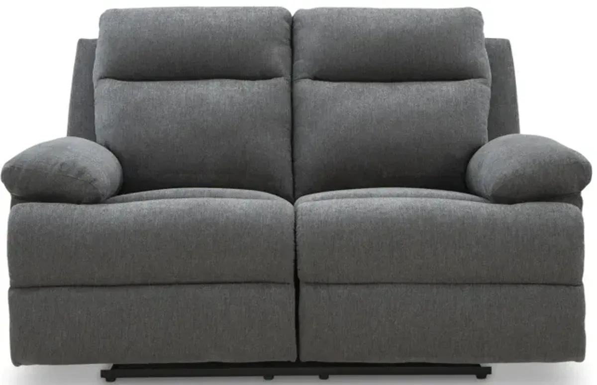Stanton Reclining Loveseat - Charcoal