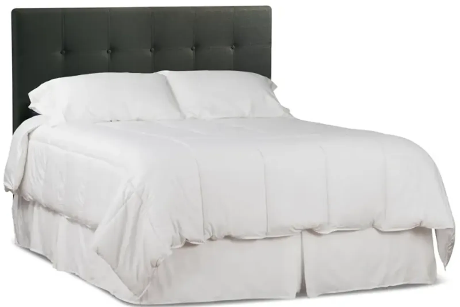 Avery Twin Upholstered Headboard - Charcoal