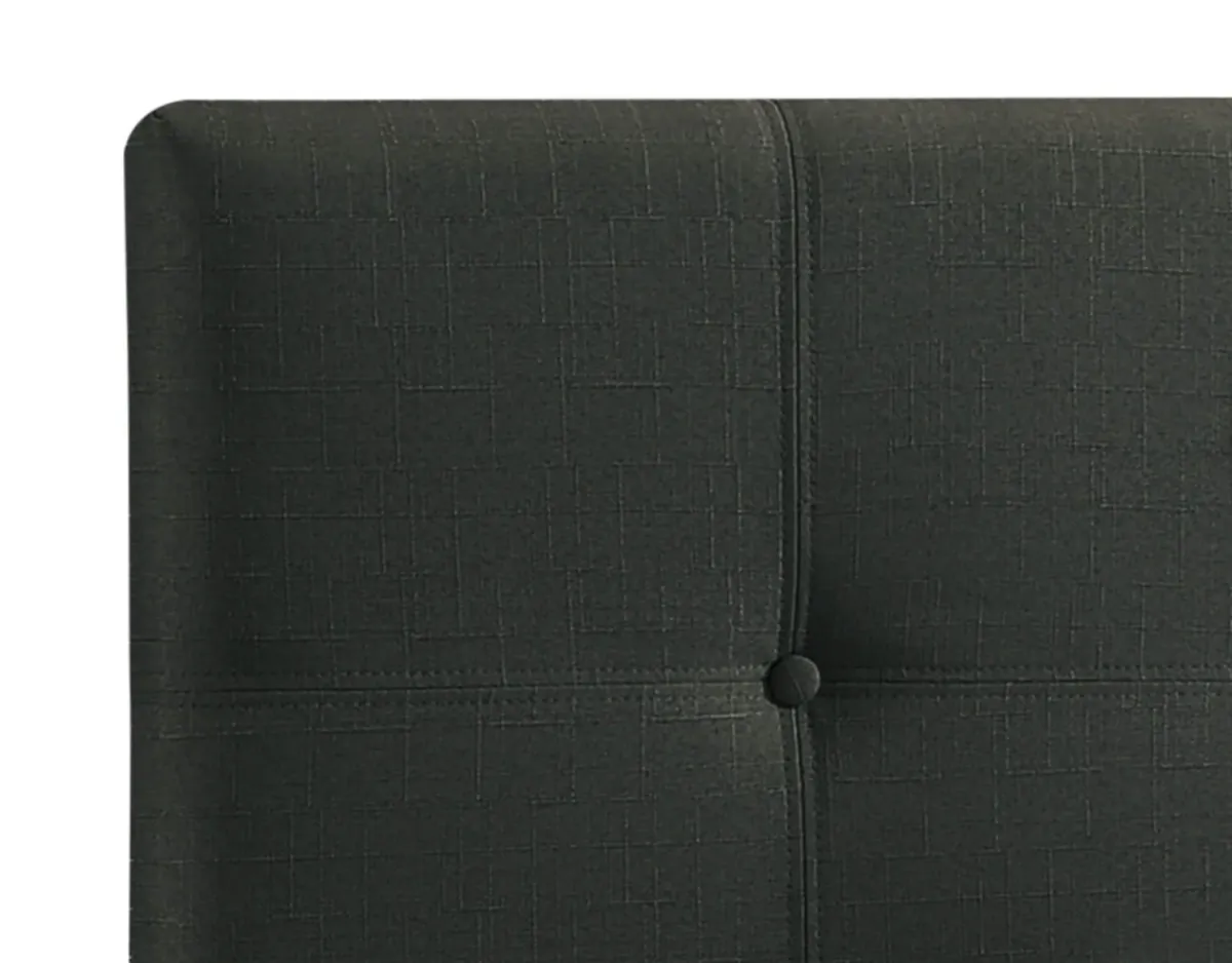 Avery King Upholstered Headboard - Charcoal