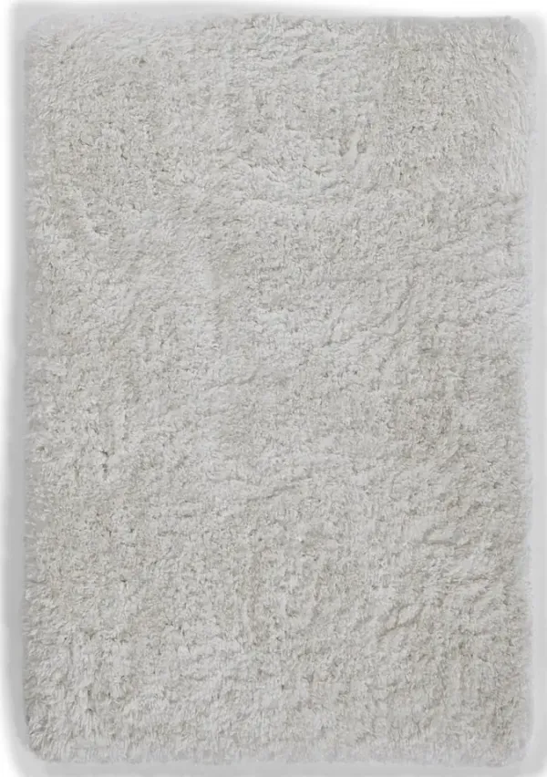 Novogratz Nola Shag Snow White - 5 3  x 7 0  Area Rug