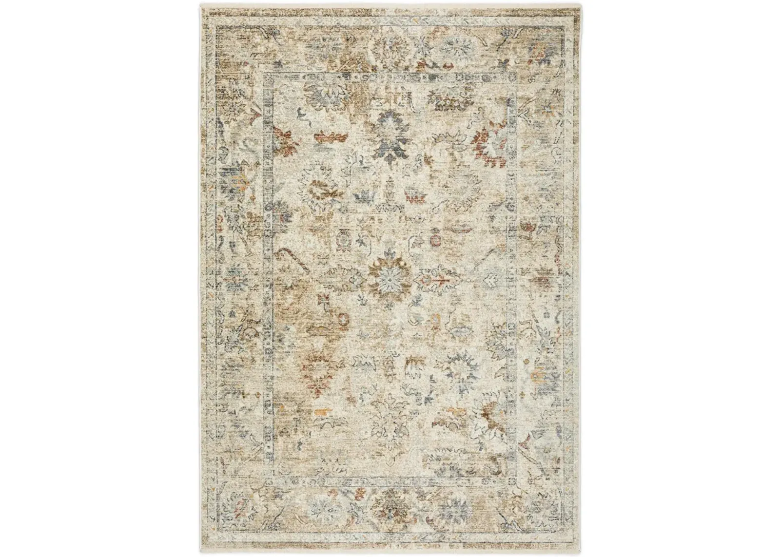 Bergama Ivory - 5 0  x 7 10  Area Rug