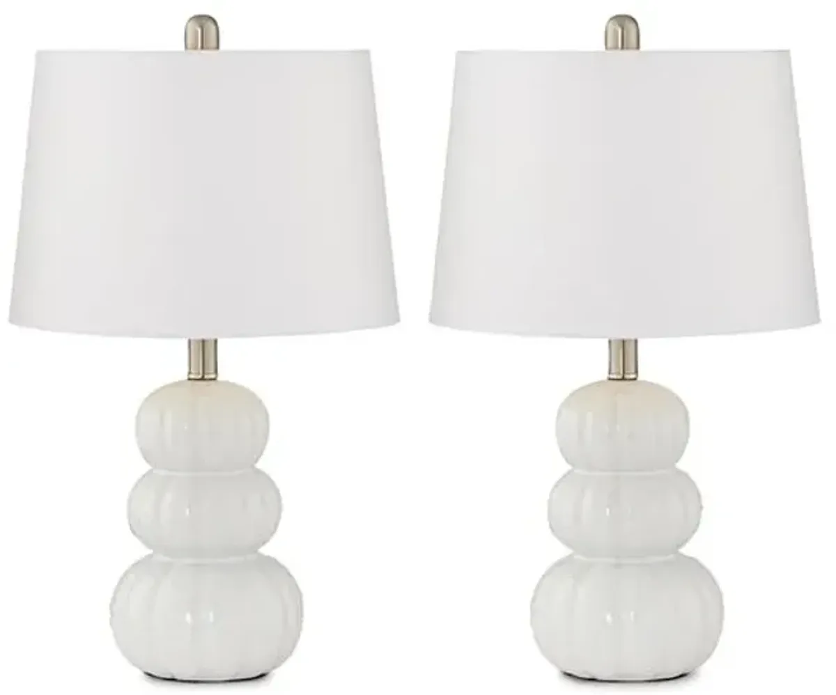 Crista Table Lamps - Buy One  Get One Free 