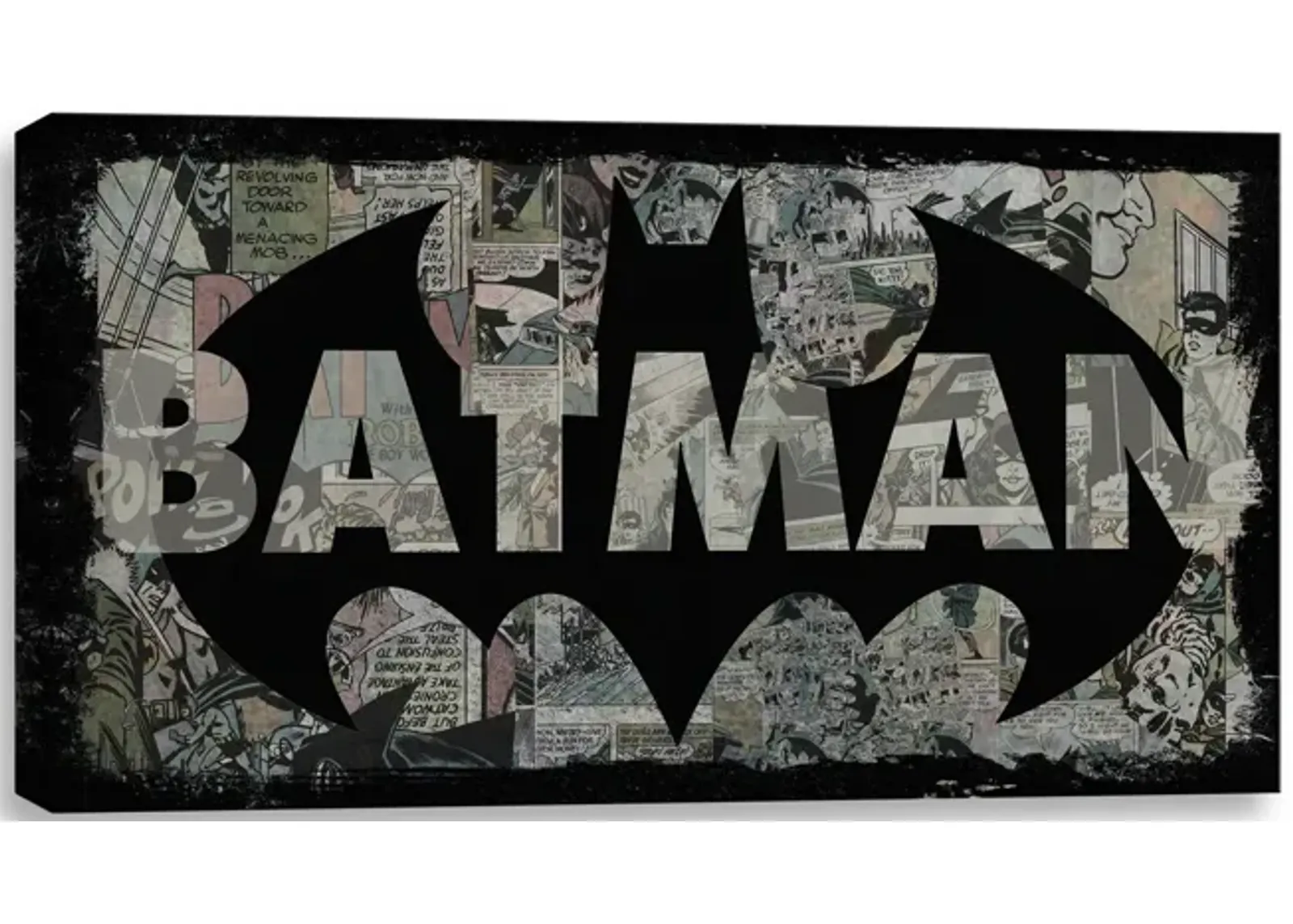 Bat Logo Canvas Art