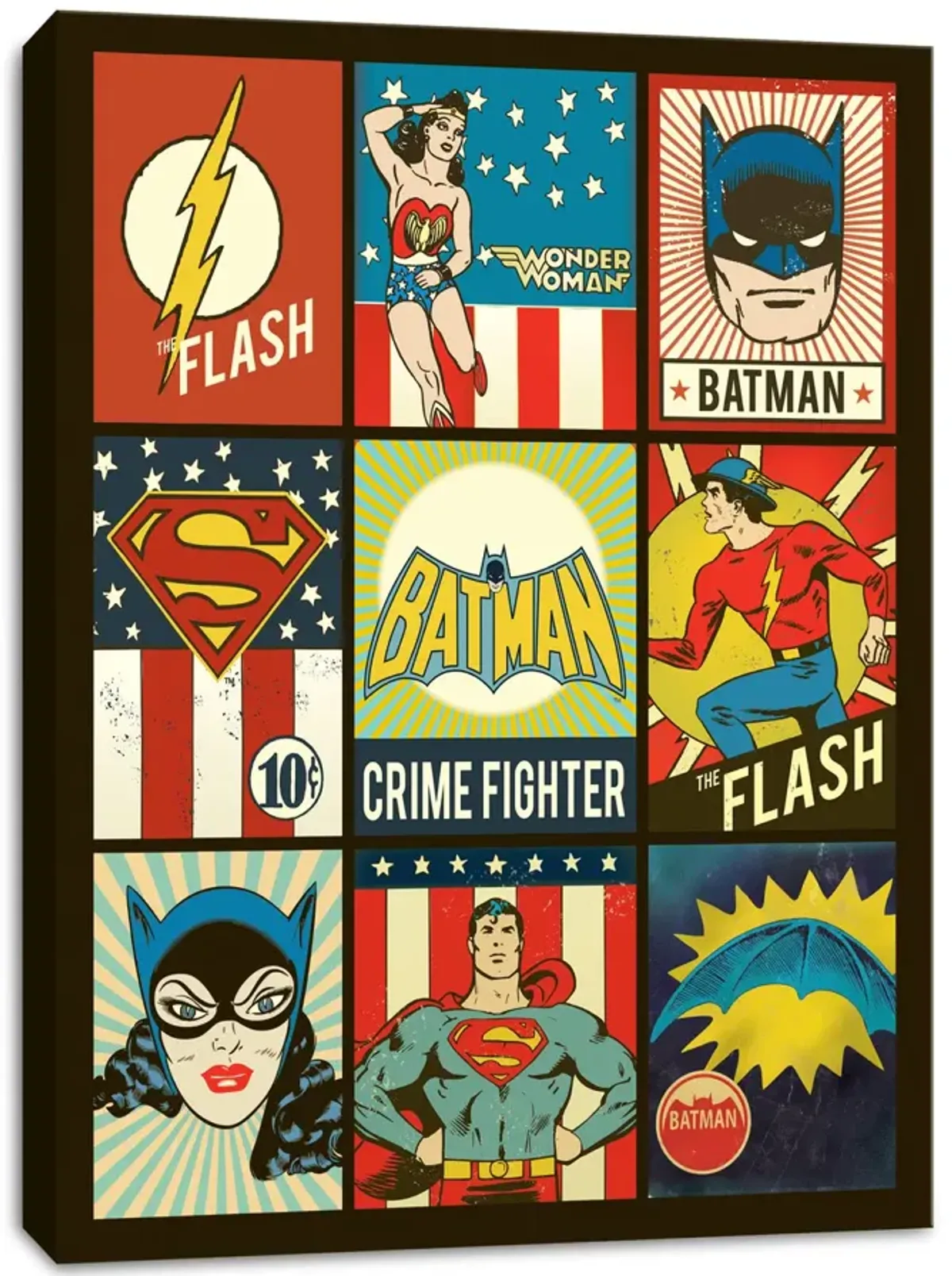 DC Vintage Pop Canvas Art