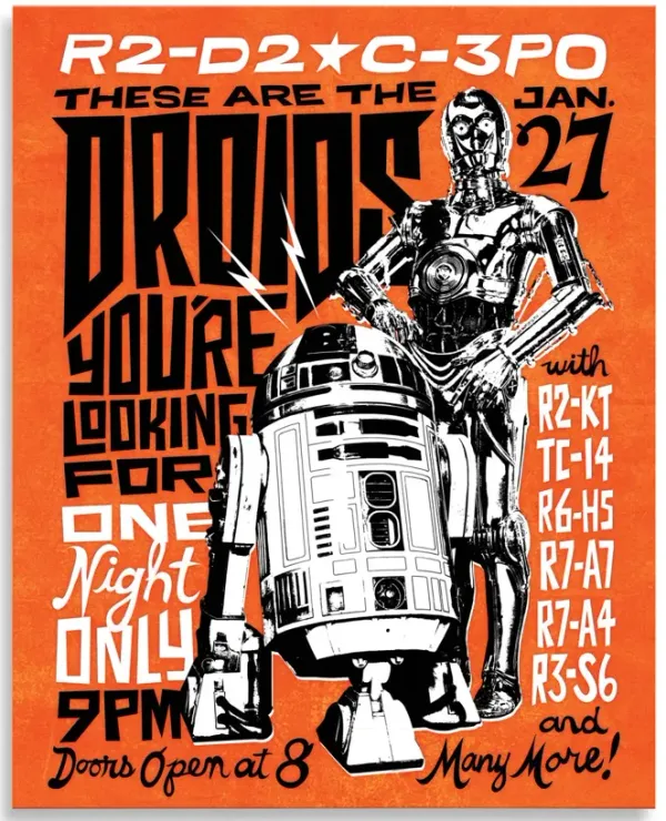 Droids Poster Canvas Art