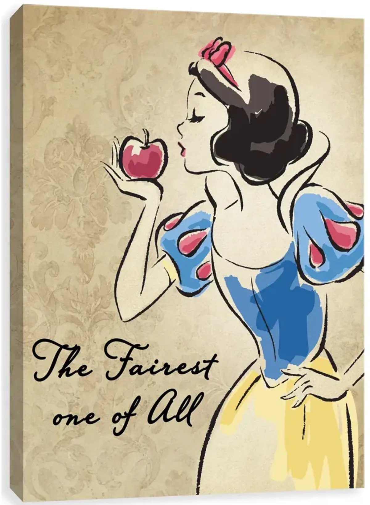 Snow White Floral Canvas Art