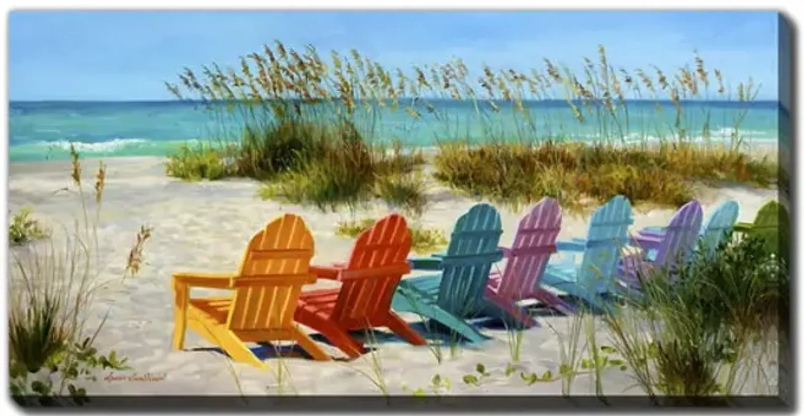 Adirondack Chairs Canvas Art