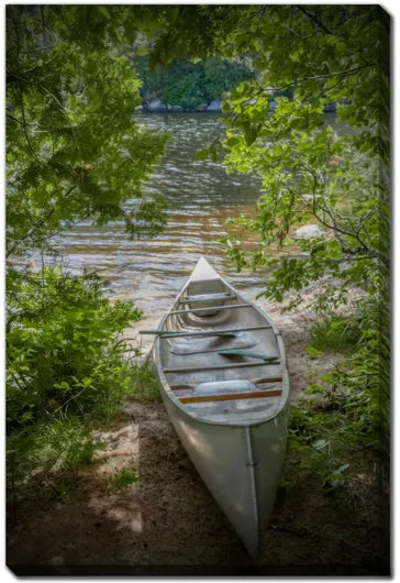 Canoe Canvas Art