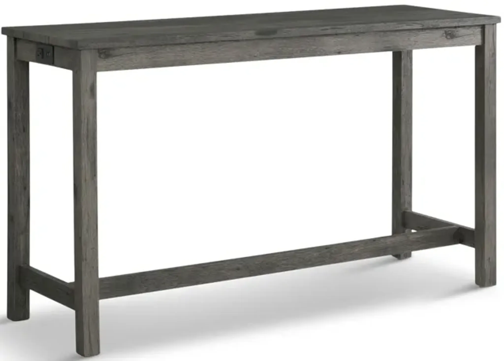 Rodman Sofa Bar Table With 3 Stools Charcoal Hom Furniture | Furniture.com