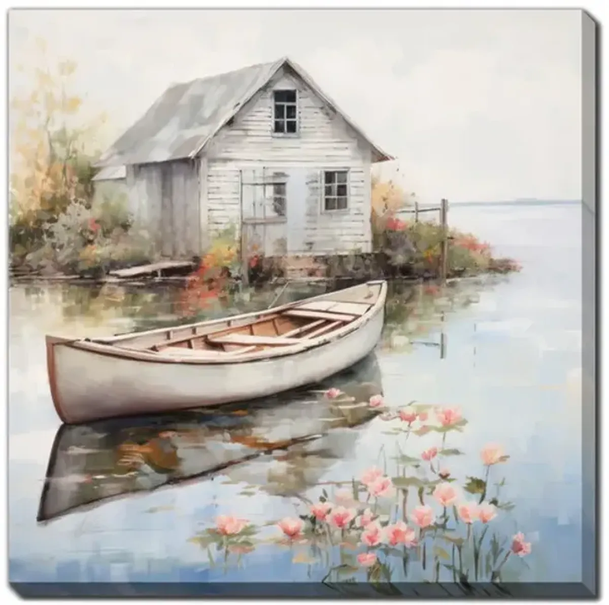 Cottage By The Beach II Canvas Art