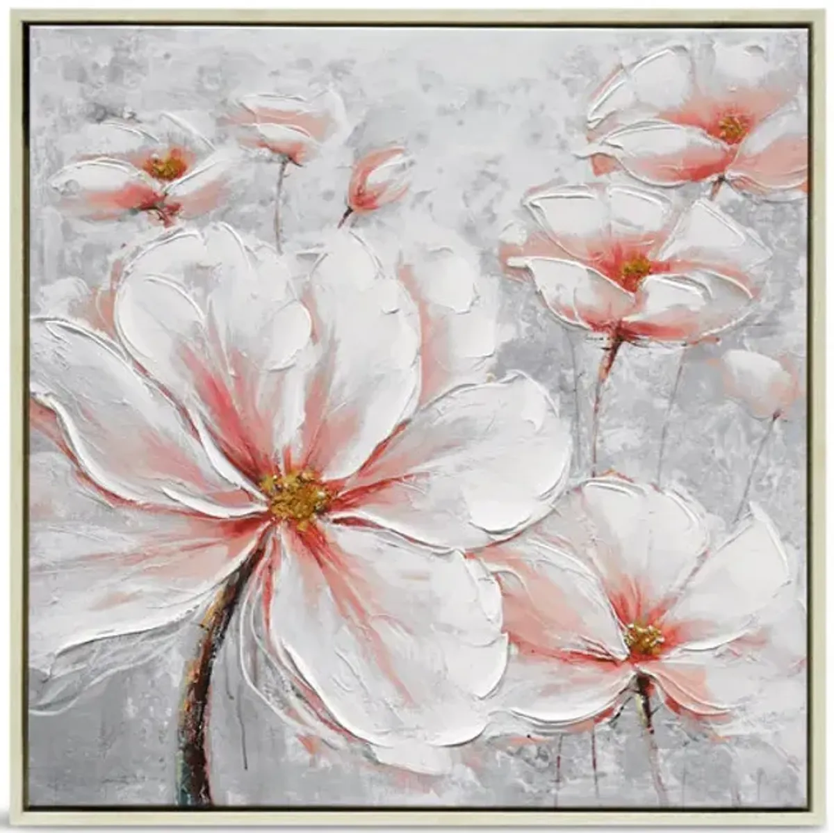 Solitary Flowers Framed Art