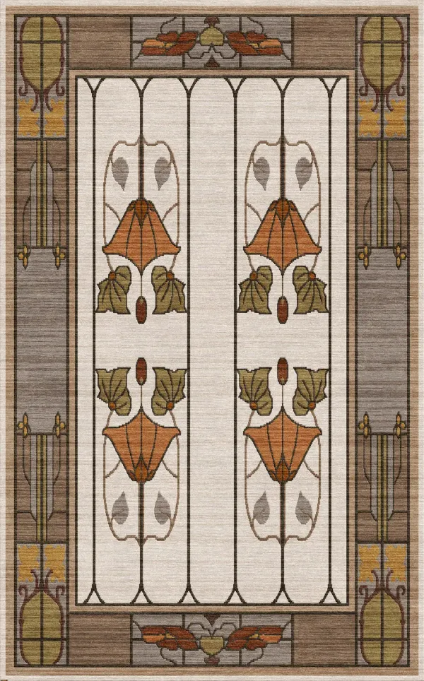 Garden Window Ivory Area Rug - 7 6  X 8 0 