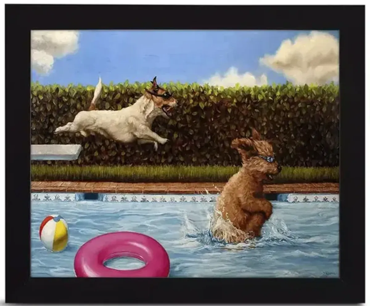 Pool Party II Framed Art
