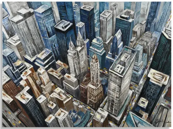 City Overview Canvas Art