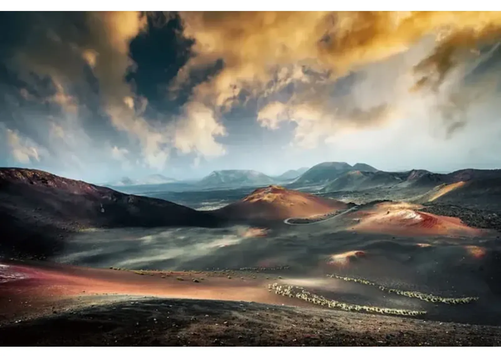 Cloud Landscape Glass Art