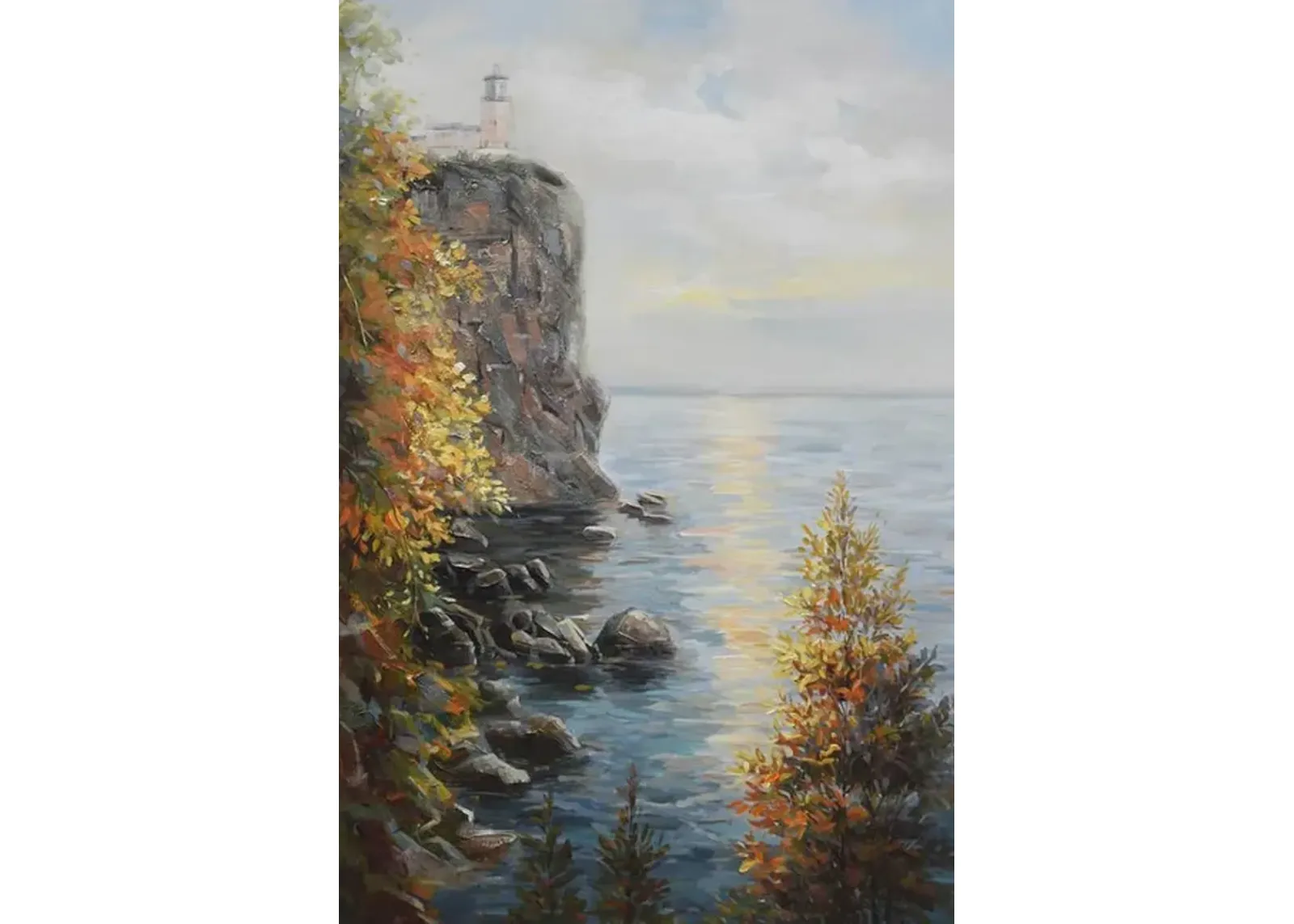 Lake Lighthouse I Canvas Art