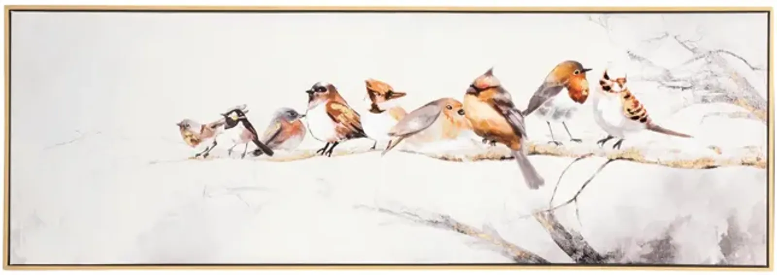 Birds On A Branch Canvas Art