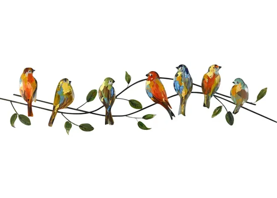 Bird Friends Metal Wall Art