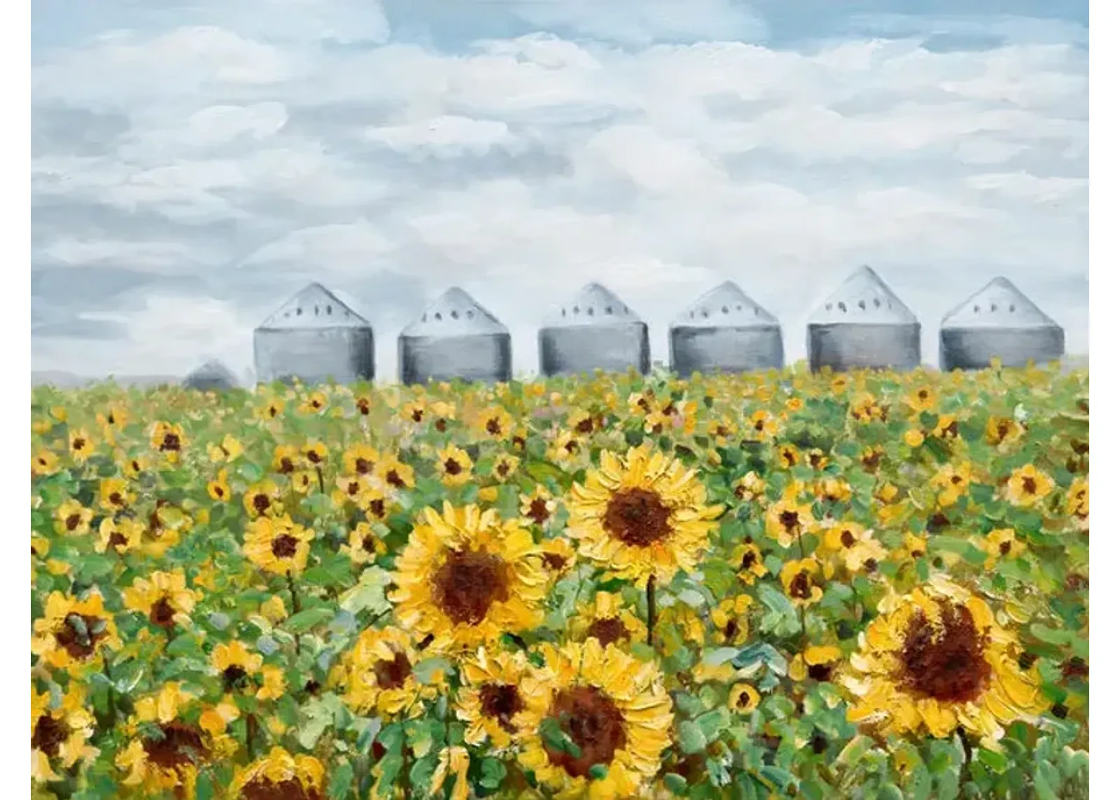 Sunflower Field Canvas Art