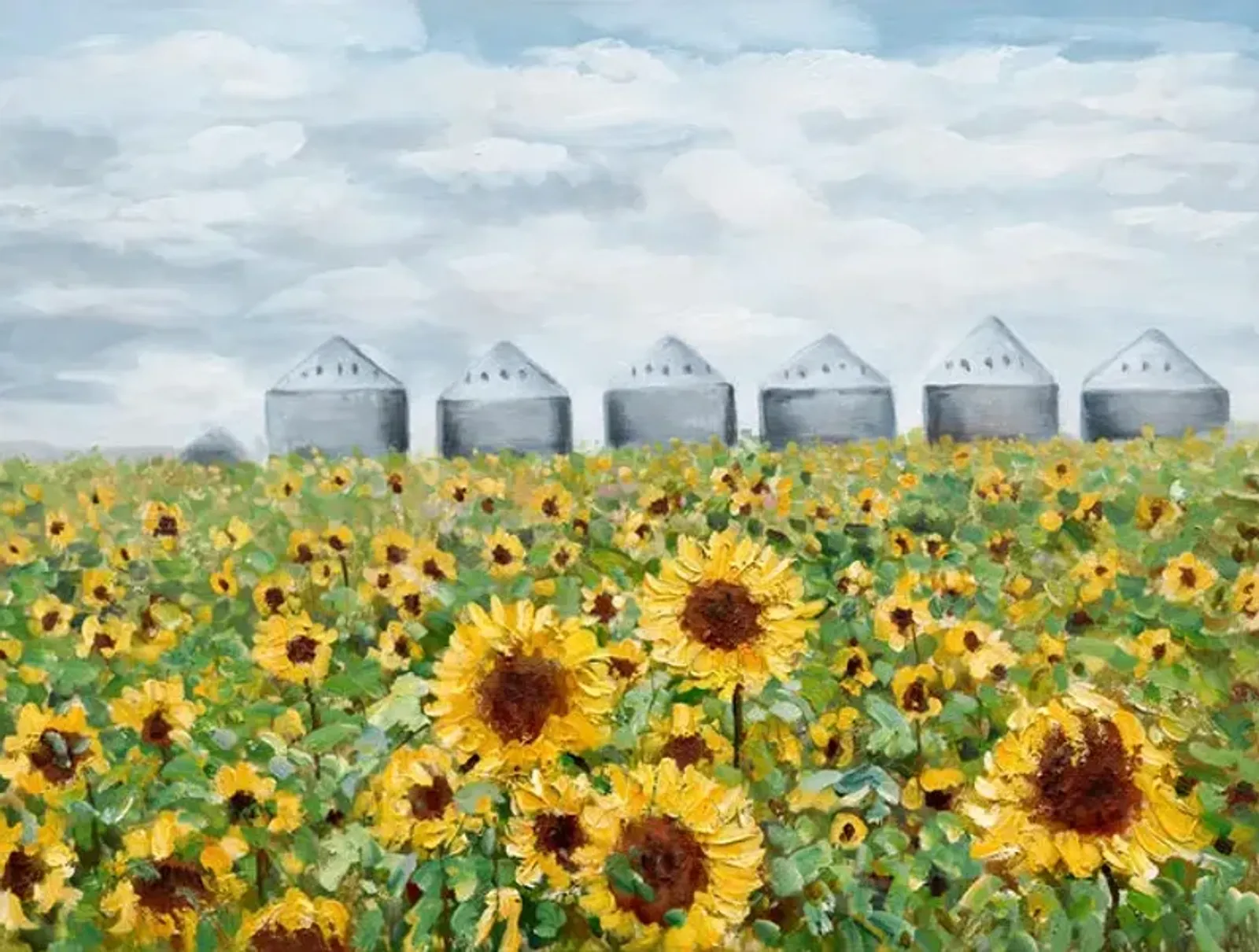 Sunflower Field Canvas Art